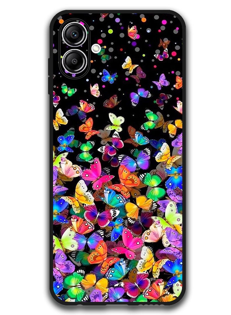 Theodor Case Compatible with Samsung Galaxy A07 6.7 Inch Protection Shockproof Bumper Cover Small Butterflies - Image 1